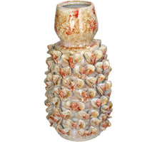 Vase aus Steingut, Terrakotta, 17x17x32,5cm