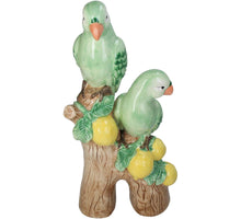 Ornamentvögel Dolomit Mehrfarbig 18,8x11,5x40,6cm