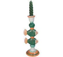 Kerzenständer Fische Steingut Mehrfarbig 10,4x9,3x26,5cm