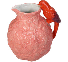 Vase Vogel Steingut Rosa 18x15,7x20,7cm