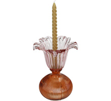 Vase Glas Multi 16x16x23cm Rosa-Orange