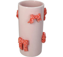 Vase Bow Dolomit Rosa 13x13x22,5cm