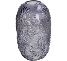 Vase aus Glas, lila, 19x19x33,5 cm
