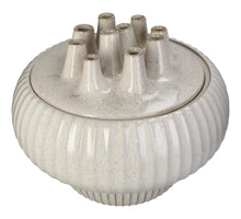 Vase Steingut Weiß 36x36x30cm