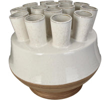 Vase Steingut Weiß 36,5x36,5x33cm