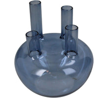 Vase Glas Blau 15x15x17cm
