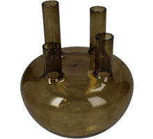 Vase Glas Braun 15x15x17cm