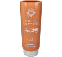 Vase Sonnenschutzmittel Feines Steingut Orange 8x6,9x20,8cm