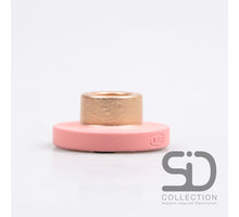 KERZENHALTER ZEMENT 7X7X3 CM ALTROSA