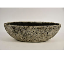 Schale Lava oval M 40.5x17.5x12.5cm Steingrau