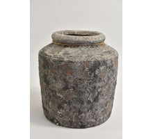 Globus Glas ''Raw'' mit Ohr 21x21x24cm Grau