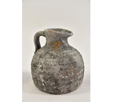 Vogel auf Säule ''Raw'' 12x8x22cm Grau