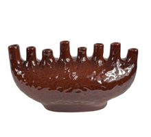 Tuitvaas Dinan Keramiek 34x13x20cm Warm Rood