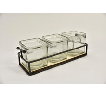 Set/3 manden ovaal zeegras/riet 34x26x18cm grey-wash