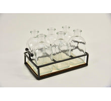 Set/3 manden rechthoek zeegras/riet 32x24x18cm grey-wash