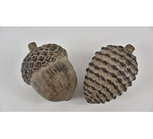 Ohrentopf grau/weiss mit Herzanhänger ''M'' D25 H21cm