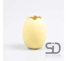 VASE EI ZEMENT 7,5X7,5X10 CM GELB