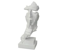 Gesichtsornament aus Polyresin, weiß, 34x12x14cm