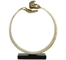 Ornament Hände Gold 43x8x34cm