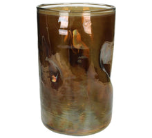 Kerzenständer Glas Braun 15x15x27cm