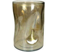 Kerzenständer Glas Gold 18x18x26cm