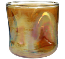 Kerzenständer Glas Orange 14x14x14cm