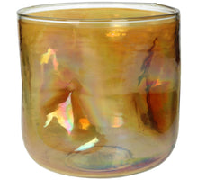 Kerzenständer Glas Orange 17x17x17cm