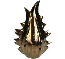 Vase Feines Steingut Bronze 16x11x23,5cm
