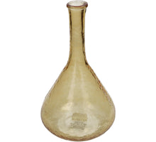 Vase aus Recyclingglas, Ocker, 31x18x18cm