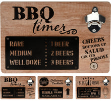 FLASCHENÖFFNER MDF MIT MAGNET 30X4X20CM 3 SORTIERTE DESIGNS