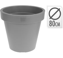 BLUMENTOPF EK RUND DURCHMESSER 50CM ANTHRAZIT