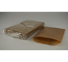 100 Papiertüten 12 x 18 cm in Naturfarbe.