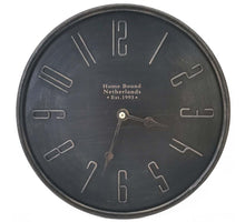 Standuhr aus Metall, anthrazit, 25x25x9cm