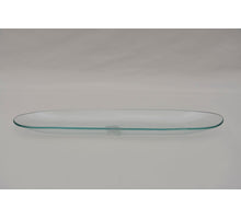 Glaskanus oval klar recycelt. 37x9cm