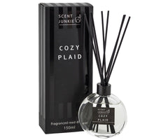 Duftdiffusor mit Stäbchen 150ml Cozy Plaid D10 H26cm