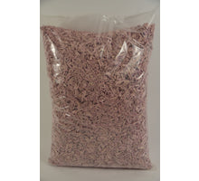 Sack mit 23 Liter Hackschnitzel 10/20mm hellrosa