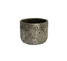 Topf Lava 22x22x18cm Stein Grau