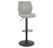 Barhocker Coco aus Teddy-Stoff, grau, 58x46x43cm