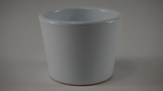 Konische standaard pot Glanswit