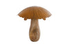Skulptur Pilz "Wout" L natur/rost Mango 14x14x17cm