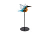 Skulptur Vogel "Kingfish" braun/blau Glas 16x17,5x27cm
