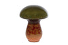 Skulptur "Mushroom" L, mehrfarbig, grün/rot, Glas, 12x12x16cm