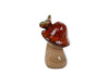 Skulptur Pilz 1x "Forest" S braun Keramik 6x6x11cm