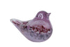 Skulptur "Vogel" aus lila Glas, 13x7,5x8cm