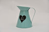 Milchkanne Zink pastellblau "No 1 Mum" D14 H17,5cm