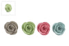 Pothanger "Rose" 4 assortie polystone 5,5x5,5x2,5cm