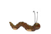 Sculptuur "Caterpillar" S bruin/groen aardew 15x3,5x6cm
