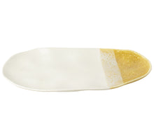 Schale Oval Gusta 29x16x2,5cm Steingut Ocker