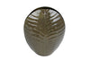 Vase "Leaf" XL Grün Metall 25,5x10,5x32cm