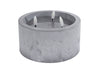 Kerze "Ivar" Betonoptik LED/Kunststoff 15x15x10cm (exkl. 2xAA)